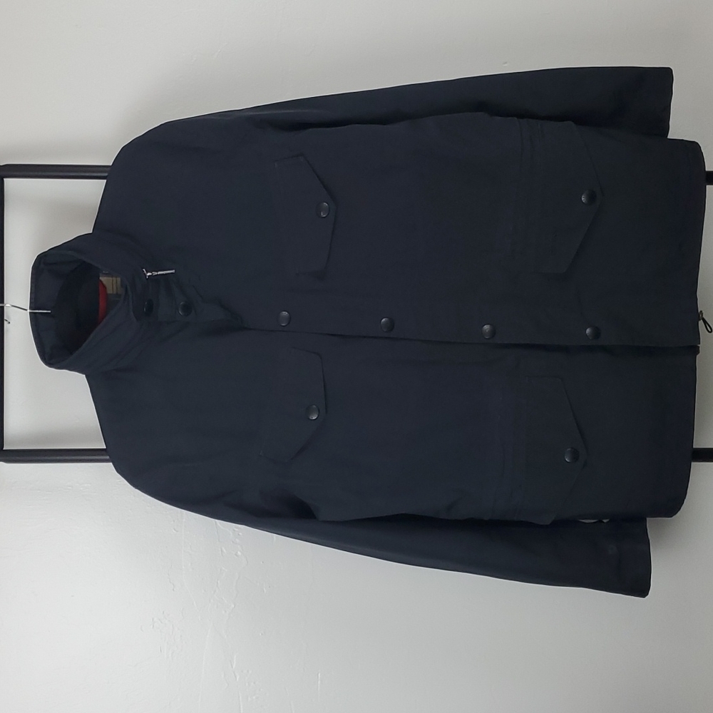 Barbour Dress Tartan hoodie waterproof breathable  blue jacket men size XL